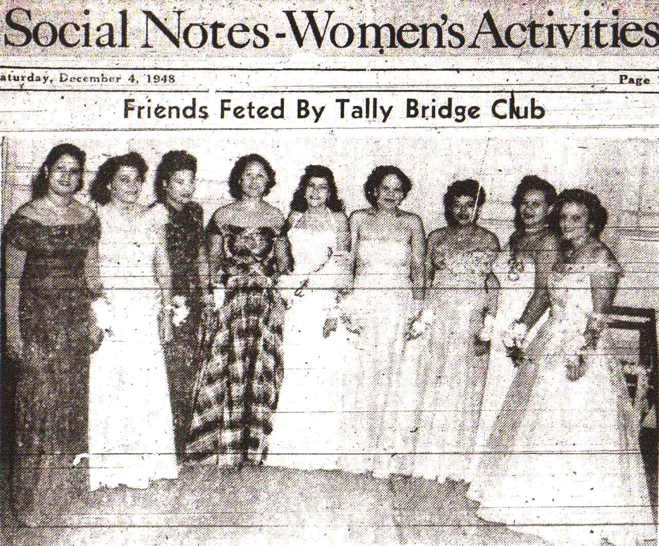 Tally Bridge Club-1948