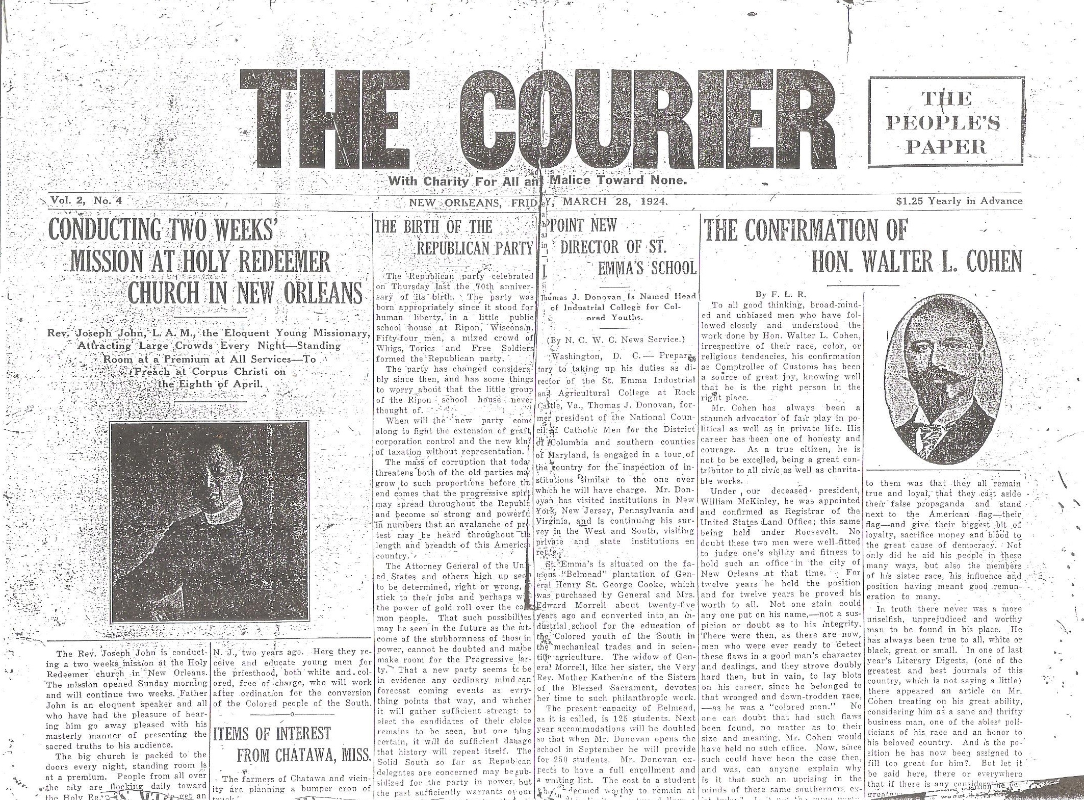 The_Courier_Father_Kelly_Corpus_Christi